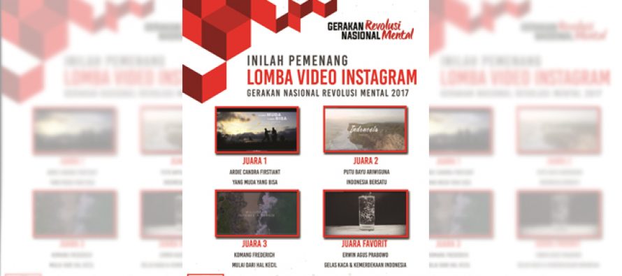Pemenang Lomba Video Instagram Gerakan Revolusi Mental
