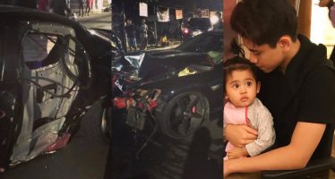 Putra Venna Melinda Mengalami Kecelakaan Dengan Kondisi Mobil Rusak Parah.