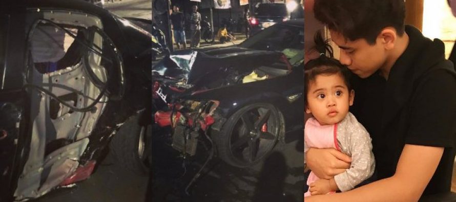 Putra Venna Melinda Mengalami Kecelakaan Dengan Kondisi Mobil Rusak Parah.